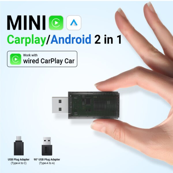 OTTOCAST MINI CarPlay/ Android Auto ადაპტერი - Image 2