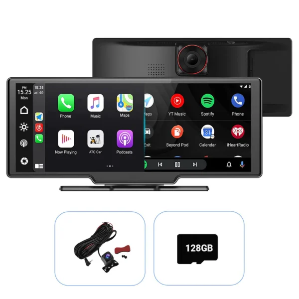 OTTOCAST უსადენო CarPlay/ Android Auto ეკრანი და ვიდეო რეგისტრატორი - Image 10