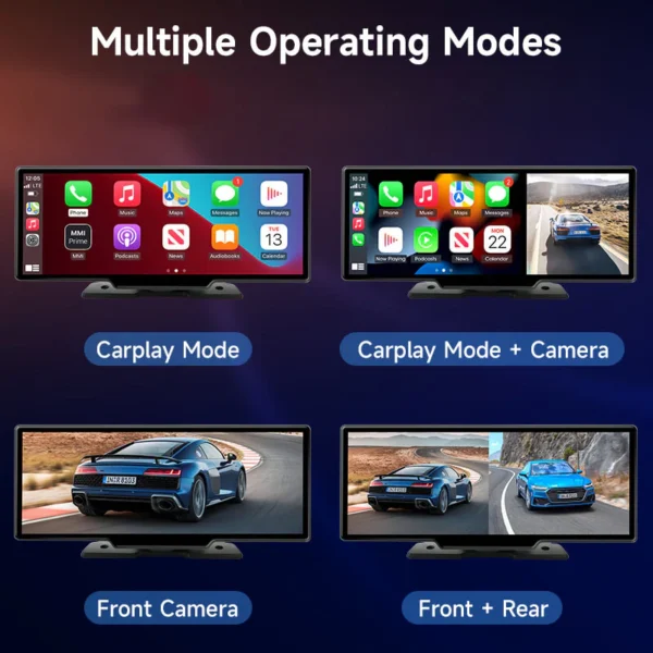 OTTOCAST უსადენო CarPlay/ Android Auto ეკრანი და ვიდეო რეგისტრატორი - Image 3