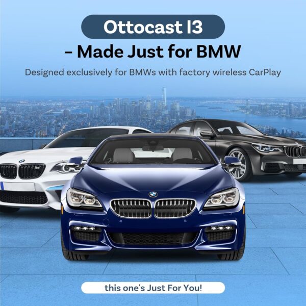 უსადენო ქარფლეის კონსოლი Ottocast i3 BMW - Image 5