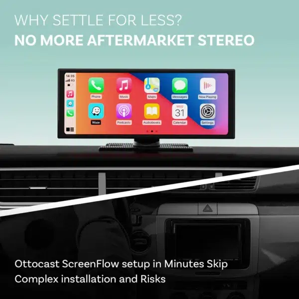 OTTOCAST უსადენო CarPlay/ Android Auto ეკრანი ScreenFlaw - Image 5